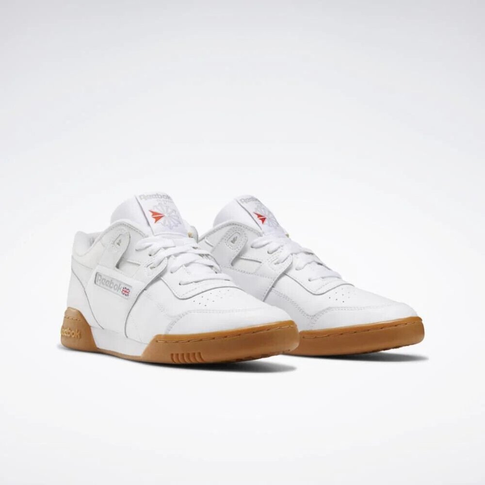 Reebok Classic Men's White Carbon Workout Plus Shoes Size 7 us CN2126